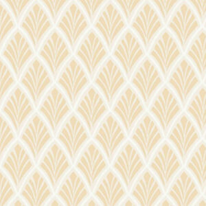 Florin Pale Gold Fabric by Laura Ashley